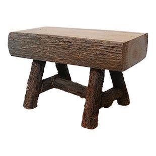 田园风实木小板凳创意原木手工微型玩偶木凳子装饰品摆件拍照道具