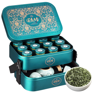 碧螺春2025新茶特级明前绿茶浓香型茶叶礼盒茶具年货过年送礼长辈