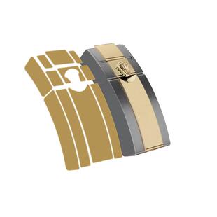 适用于劳力士表扣膜41黑水鬼40迪通拿保护膜格林尼治绿水鬼间金蓝GMT贴膜表带百事圈保护膜可乐圈表链RX8新