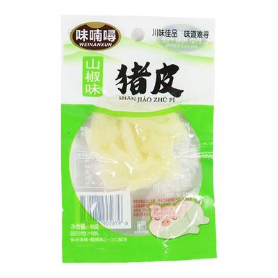 泡椒味猪皮装网红肉食即食