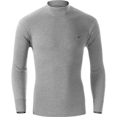 七匹狼抗菌纯棉半高领秋衣男内衣