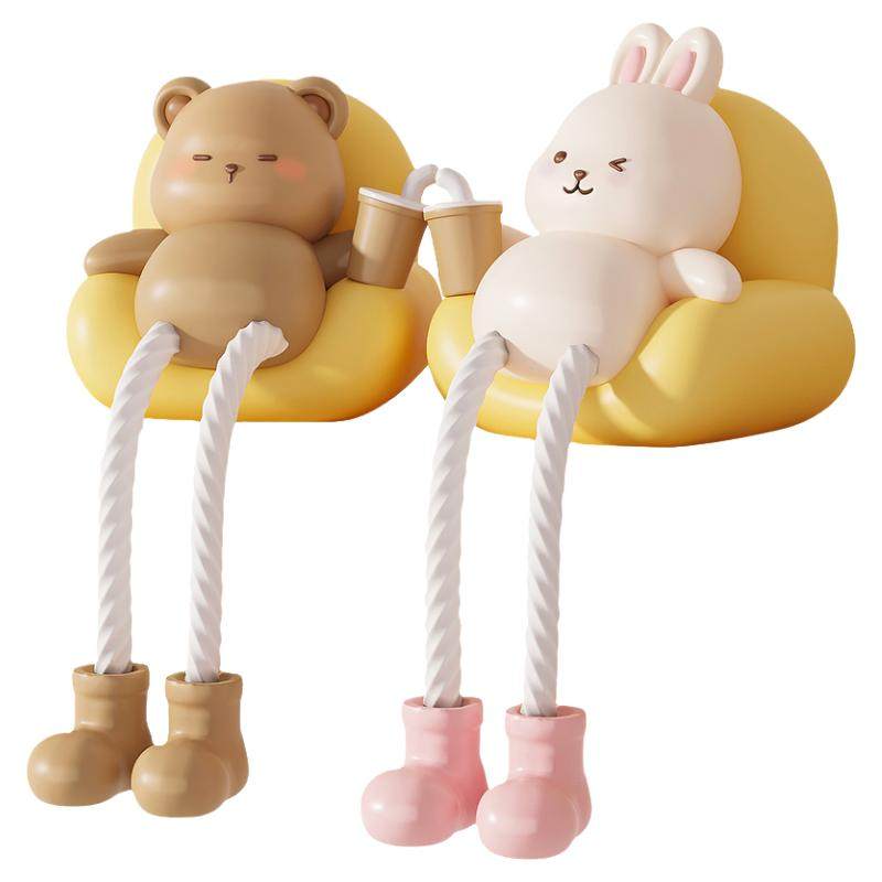 治愈系吊脚娃娃摆件洞洞板装饰可爱家居客厅桌面儿童房卧室小礼物