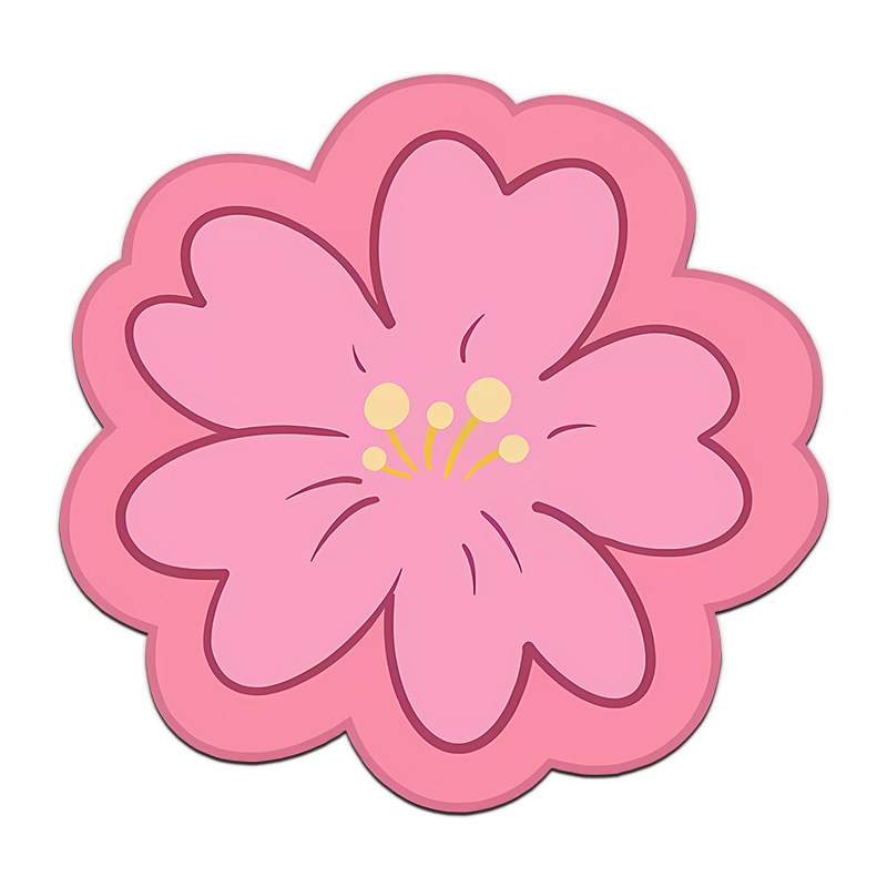 可爱花朵异形鼠标垫女生高颜值
