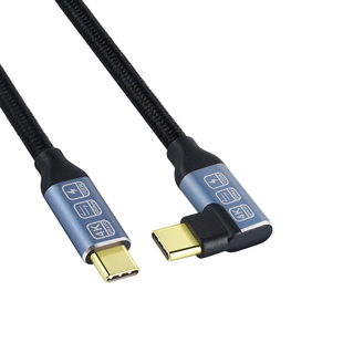 单弯头typec数据线USB3.2Gen2全功能投屏任天堂PD100W手机充电线