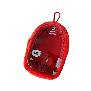 ins卡通星星溜娃包玩偶收纳展示挂件包动漫吧唧包娃娃防尘手办包