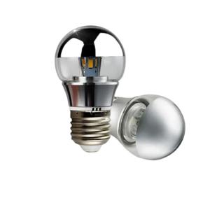 LED半电镀无影灯泡护眼E27E14螺口110V220V暖白光魔豆吊灯光源G45