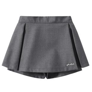 植木童装【miu系学院风】女童短裙儿童半身裙中大童2026春季新款