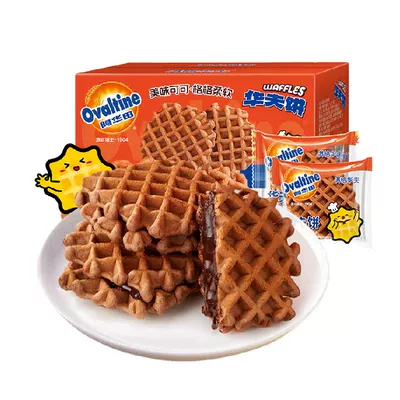 阿华田巧克力夹心华夫饼