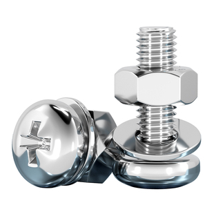 M2-M10 304不锈钢十字圆头螺丝螺母套装大全组合盘头螺钉M3M4M5M6