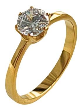 钛钢不掉色仿真一克拉钻石戒指女