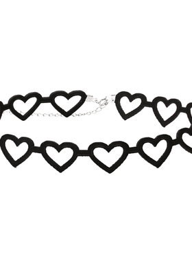 choker纯银项圈锁骨链李一桐同款