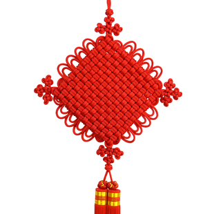 精品中国结挂件家居乔迁礼品装修饰壁挂双线如意平安结编织特大号