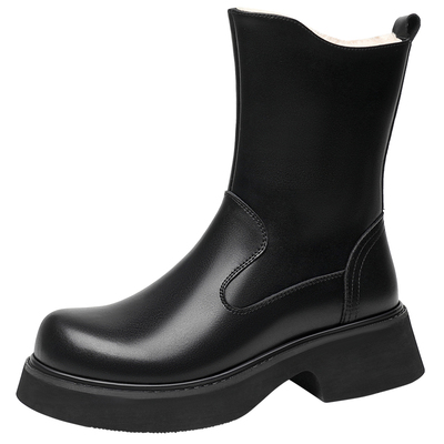 老爷车内增高马丁靴冬季户外保暖