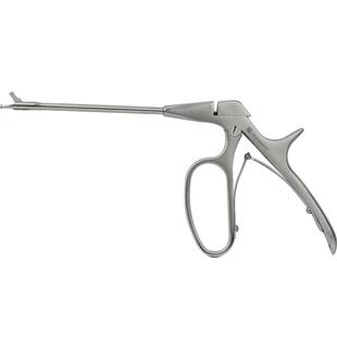 上海金钟医用子宫颈活体取样钳管式长圆头妇科盖板式不锈钢活检钳