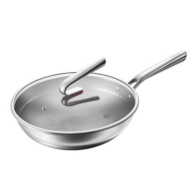 苏泊尔纯钛炒锅不粘家用炒菜锅电磁炉燃气灶专用无涂层钛锅炒菜锅