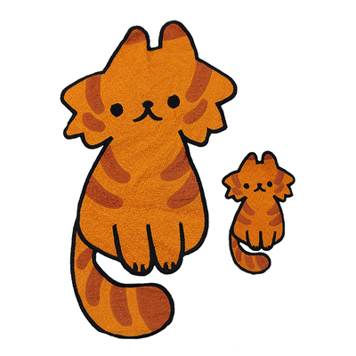 可爱猫咪樱桃补丁贴刺绣柔软布贴