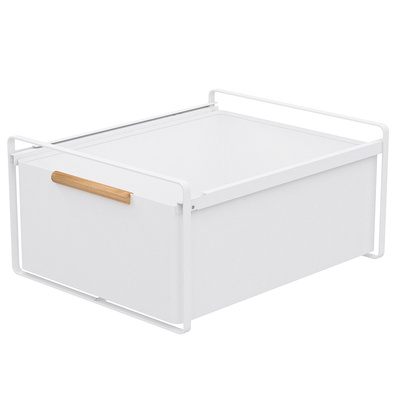 免打孔抽拉式置物架下水槽