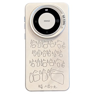 ins风小清新哈哈哈适用华为mate60pro手机壳新款高级感小众mate70网红爆款手机壳mate80pro防摔外壳保护套女
