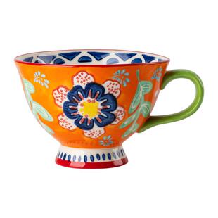 早餐杯陶瓷带盖水杯高颜值办公室咖啡杯大容量马克杯情侣杯茶杯