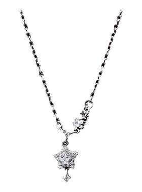 银奥十字链999足银女生项链