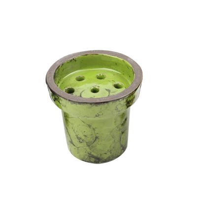 七孔陶瓷彩釉烟锅阿拉伯水烟料碗