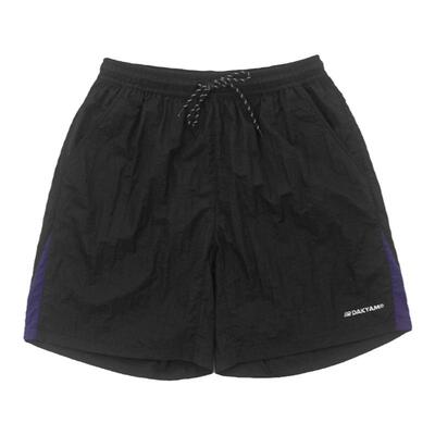 皱纹拼色轻薄宽松休闲短裤