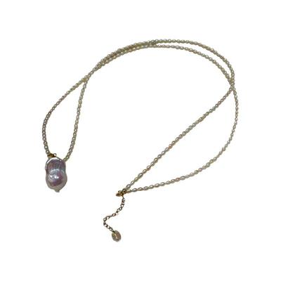 TYUSHA晕彩巴洛克轻奢毛衣链