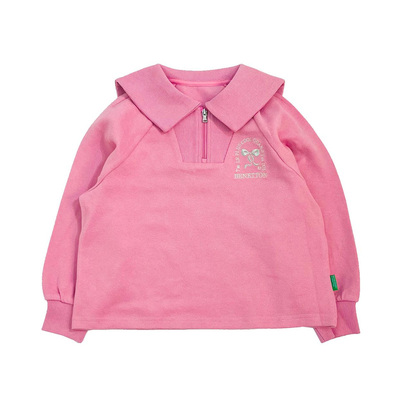 外贸韩单女童春秋长袖海军领卫衣