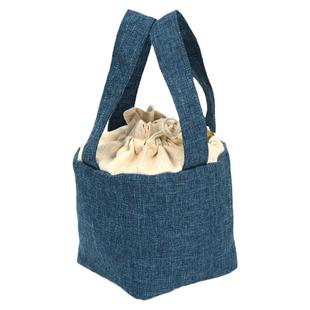 大铁壶银壶茶叶罐提梁壶手提加厚收纳布包袋子围炉煮茶中式复古风