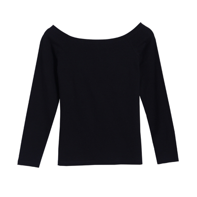 长袖韩版常规一字领纯棉女运费险