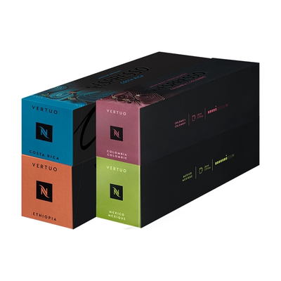 【直播闪降】NESPRESSO奈斯派索胶囊黑咖啡粒Vertuo系列40颗装