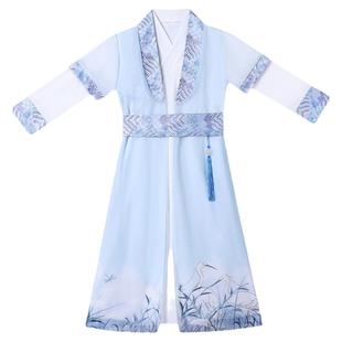 儿童古装演出服男童侠士服汉服小孩台话剧表演服装影视侠客书生服