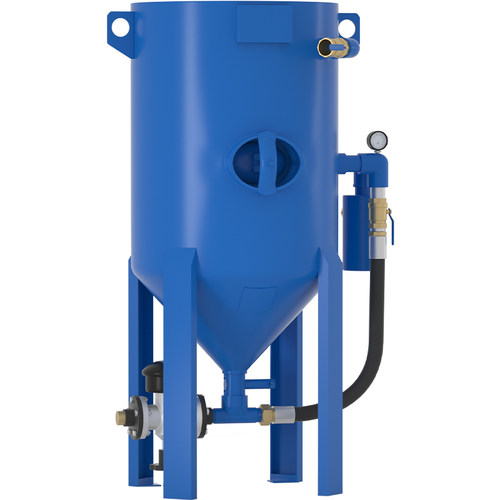 开放式喷砂机大型除锈机工业翻新除漆水喷沙罐高压干式移动打砂机