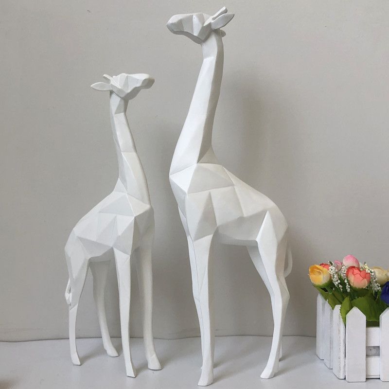 新款直销树脂工艺品动物仿真长劲鹿摆件纪念品桌面欧式简约现代装