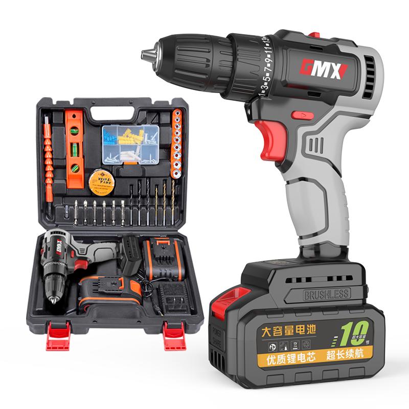 无刷手电钻家用充电式手枪钻多功能电动螺丝刀锂电池东成手电钻转