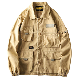 飞行员冲锋衣男m65夹克猎装美式复古男装风衣阿美咔叽工装外套