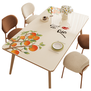桌布免洗防油防水PVC软玻璃茶几桌垫轻奢高级感防烫书桌餐桌垫子