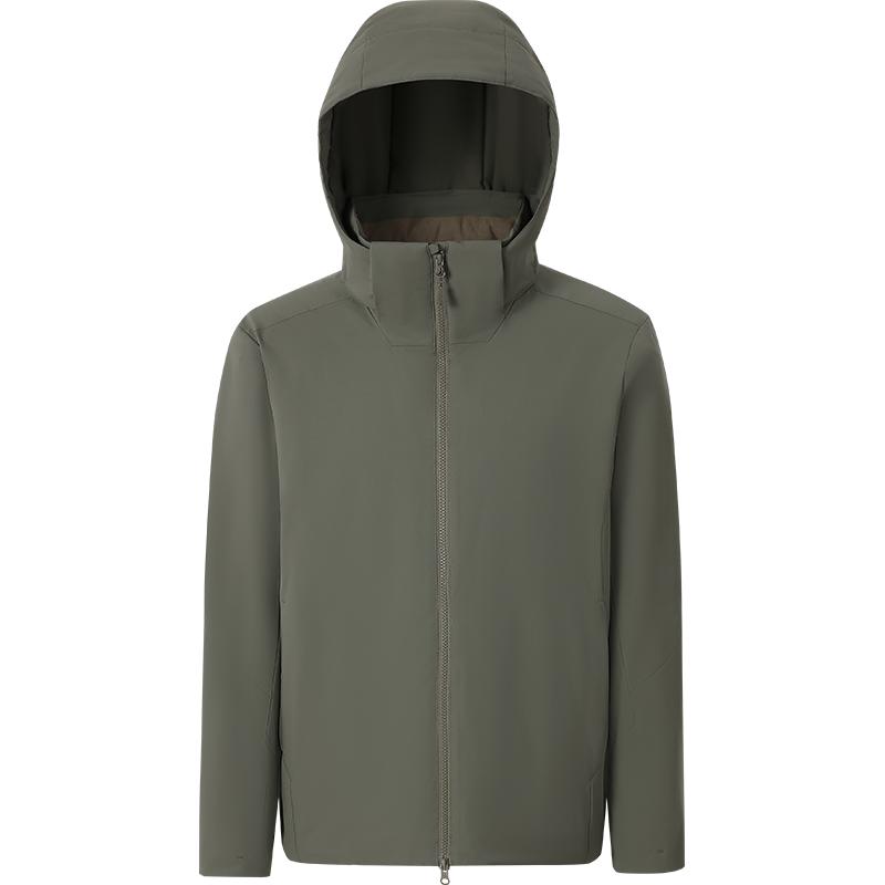 本来BENLAI男士防泼水防风去污连帽棉服外套25秋季新款BRM150028