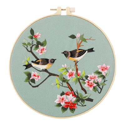 diy材料包初学者古风团扇丝带绣