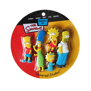 the simpsons辛普森一家可爱冰箱贴卡通白板贴北欧磁力贴定制套装