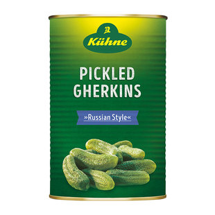 德国进口冠利俄式酸黄瓜3.95kg大桶装汉堡俄罗斯式腌制小青瓜罐头