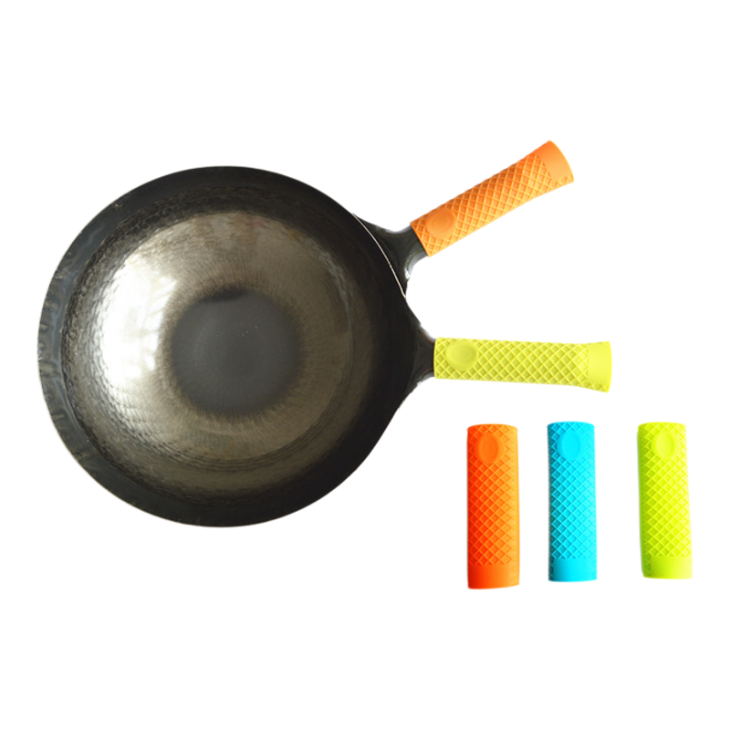 日本进口山田工业所铁锅手工煅打熟铁锅圆底炒锅无涂层油烟不粘锅