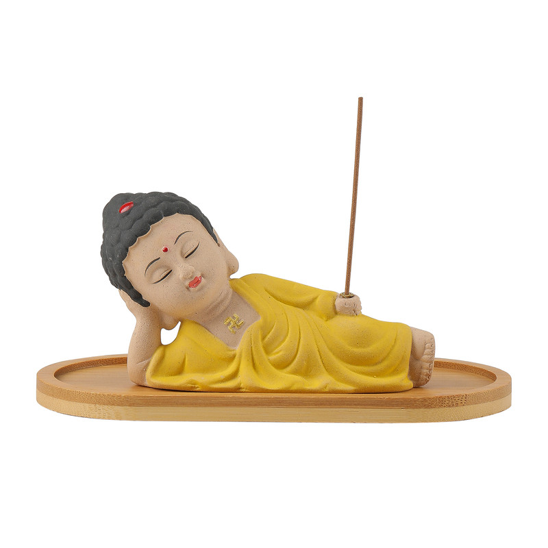 创意陶瓷卧佛小如来线香香炉