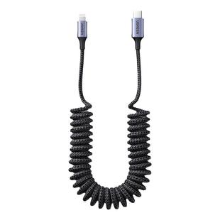 绿联carplay车载数据线弹簧pd快充伸缩汽车用mfi认证适用华为荣耀苹果iphone17promax16plus手机充电器线编织