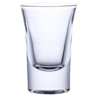 水晶玻璃一两白酒五八钱子弹杯20ml毫升25小酒杯厚底杯子高端精致