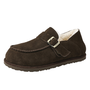 MILLIE'S/妙丽2026新款勃肯鞋女冬加绒毛毛一脚蹬保暖棉鞋Q