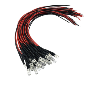 3mm5mm圆头单闪发光二极管自动闪烁LED小灯珠3V5V6V12V24V指示灯