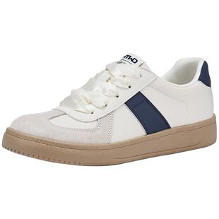 热风平底德训鞋女款2025年冬季新款银色百搭休闲鞋轻便通勤小白鞋