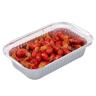 1000只加厚商用批发锡纸盒长方形带盖子锡纸碗锡纸盘打包盒烧烤