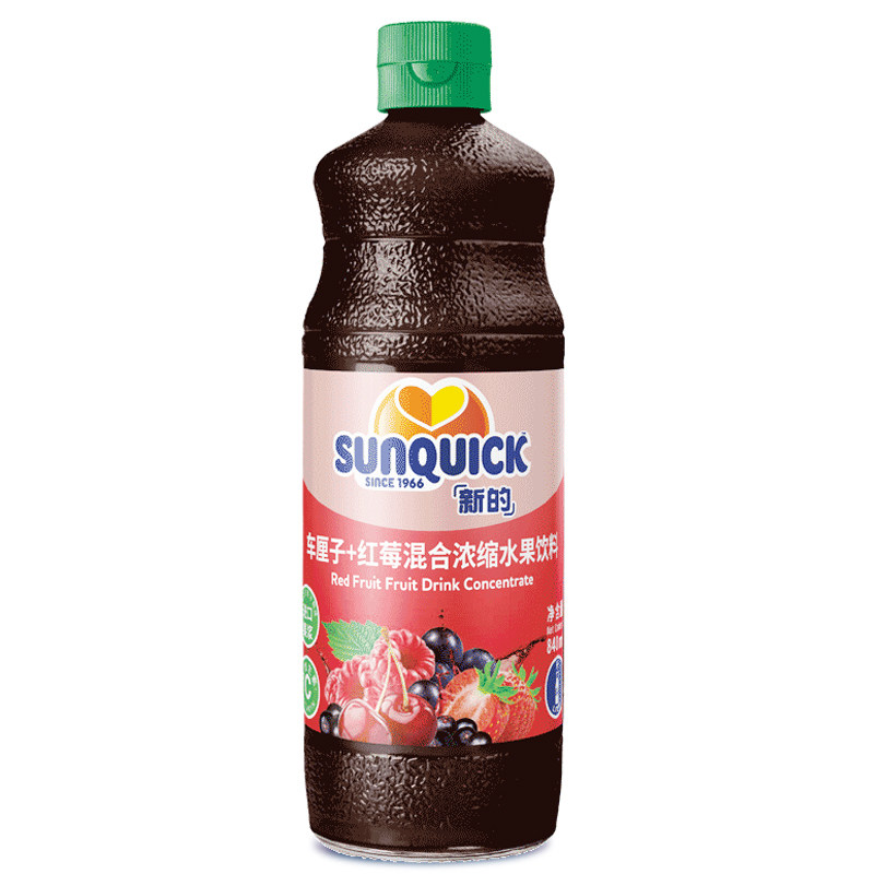 sunquick覆盆子樱桃红莓浓缩果汁